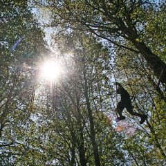Adventure park, Tibetan bridge and climbing trees